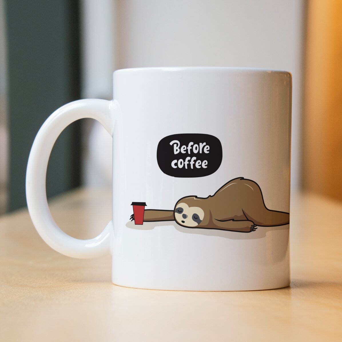 Tasse personnalisée - Avant et après le café