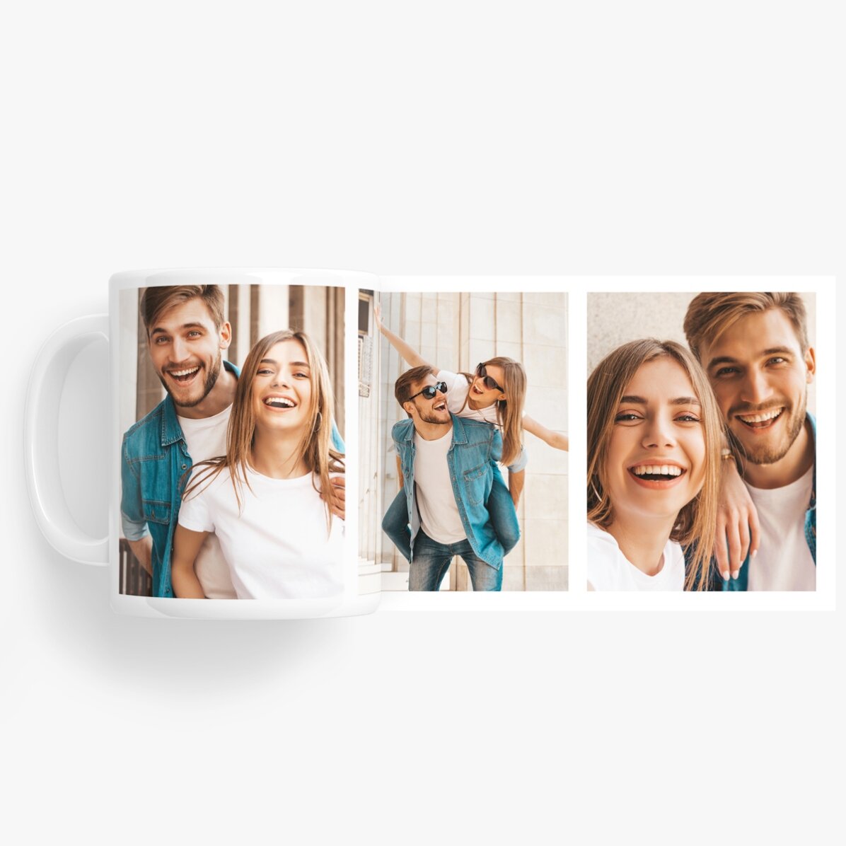Tasse personnalisée avec 3 photos