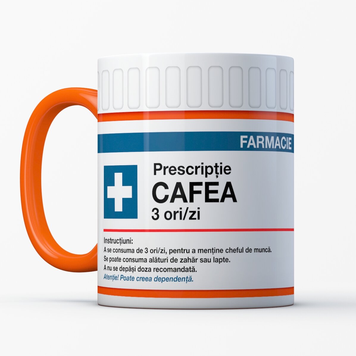 Tasse personnalisée avec message - Prescriptie