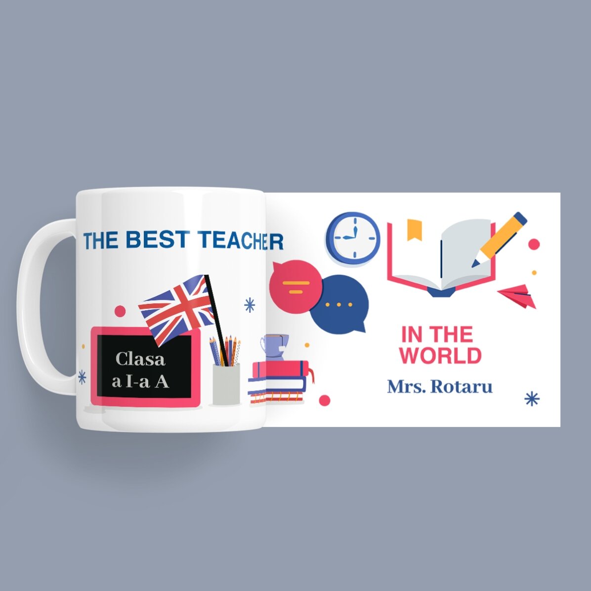 Tasse personnalisée avec message - Professeure d