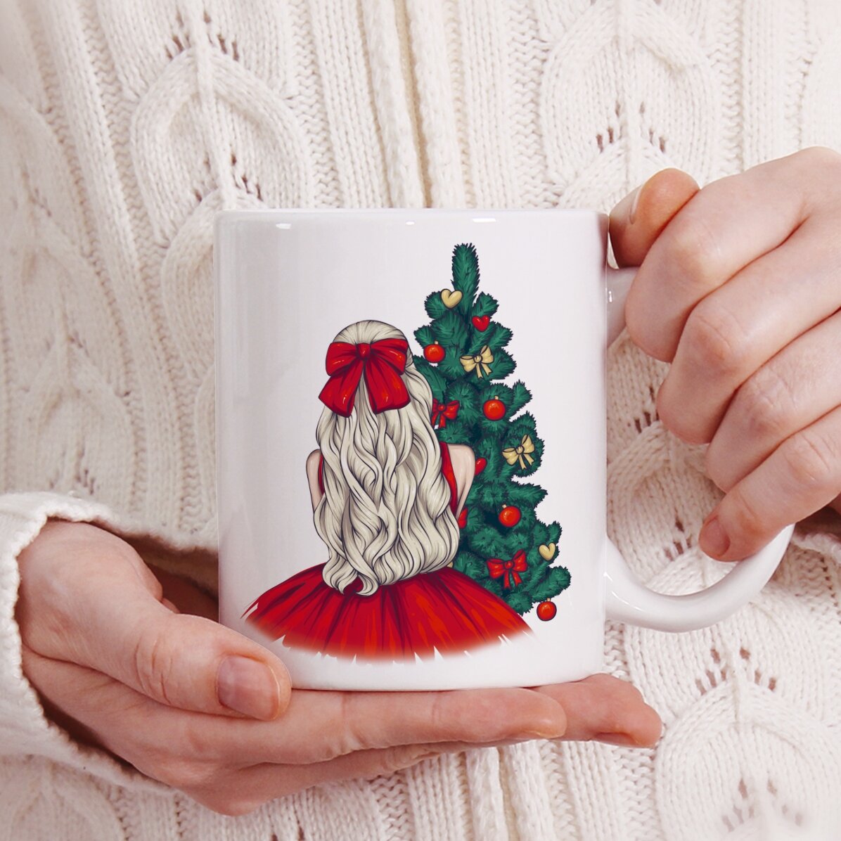 Tasse personnalisée avec prénom - Christmas Princess