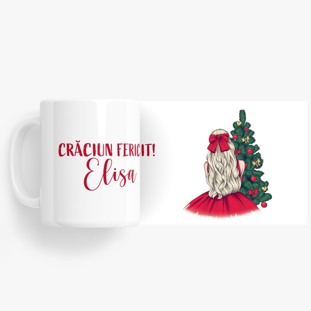 Tasse personnalisée avec prénom - Christmas Princess