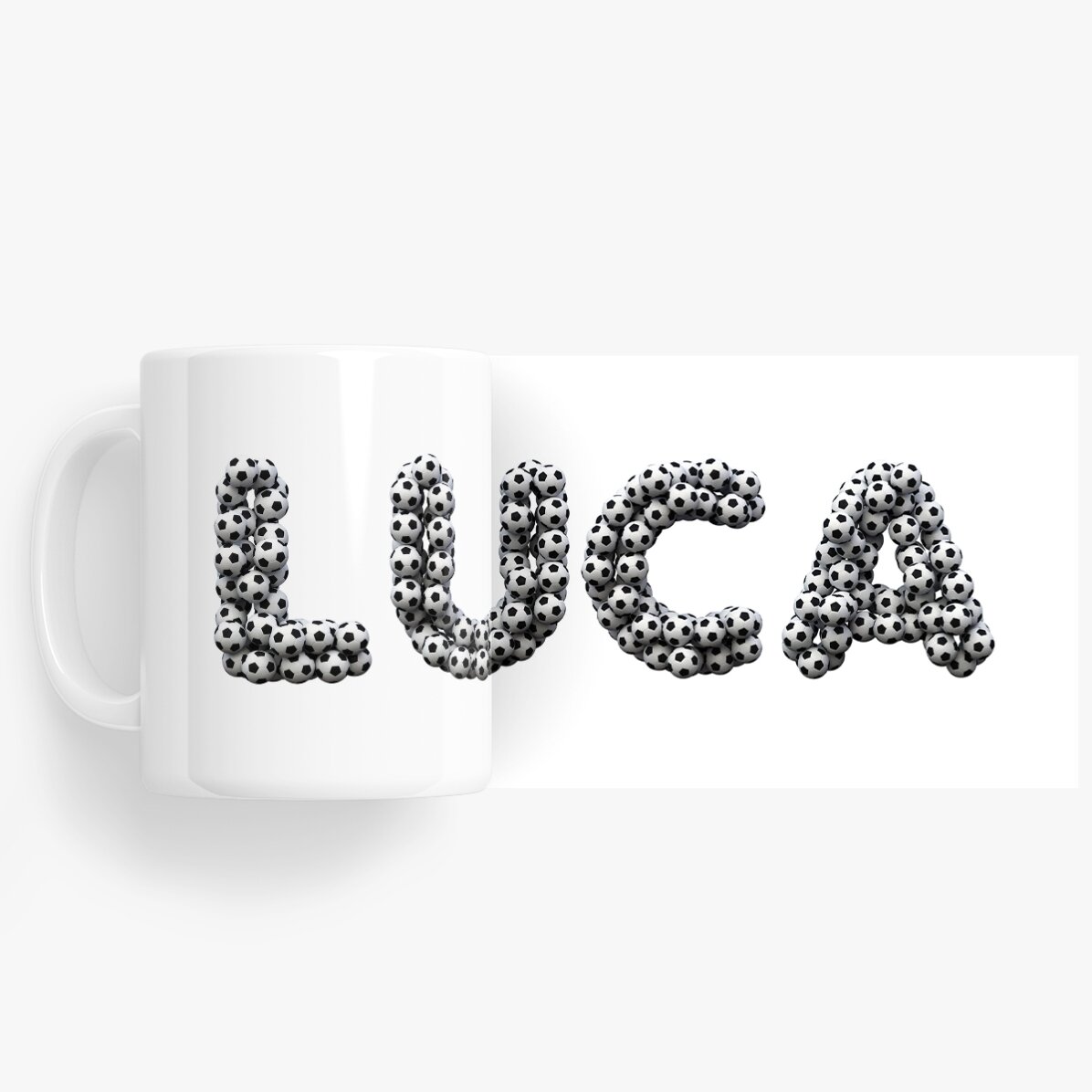 Tasse personnalisée avec un prénom - Football