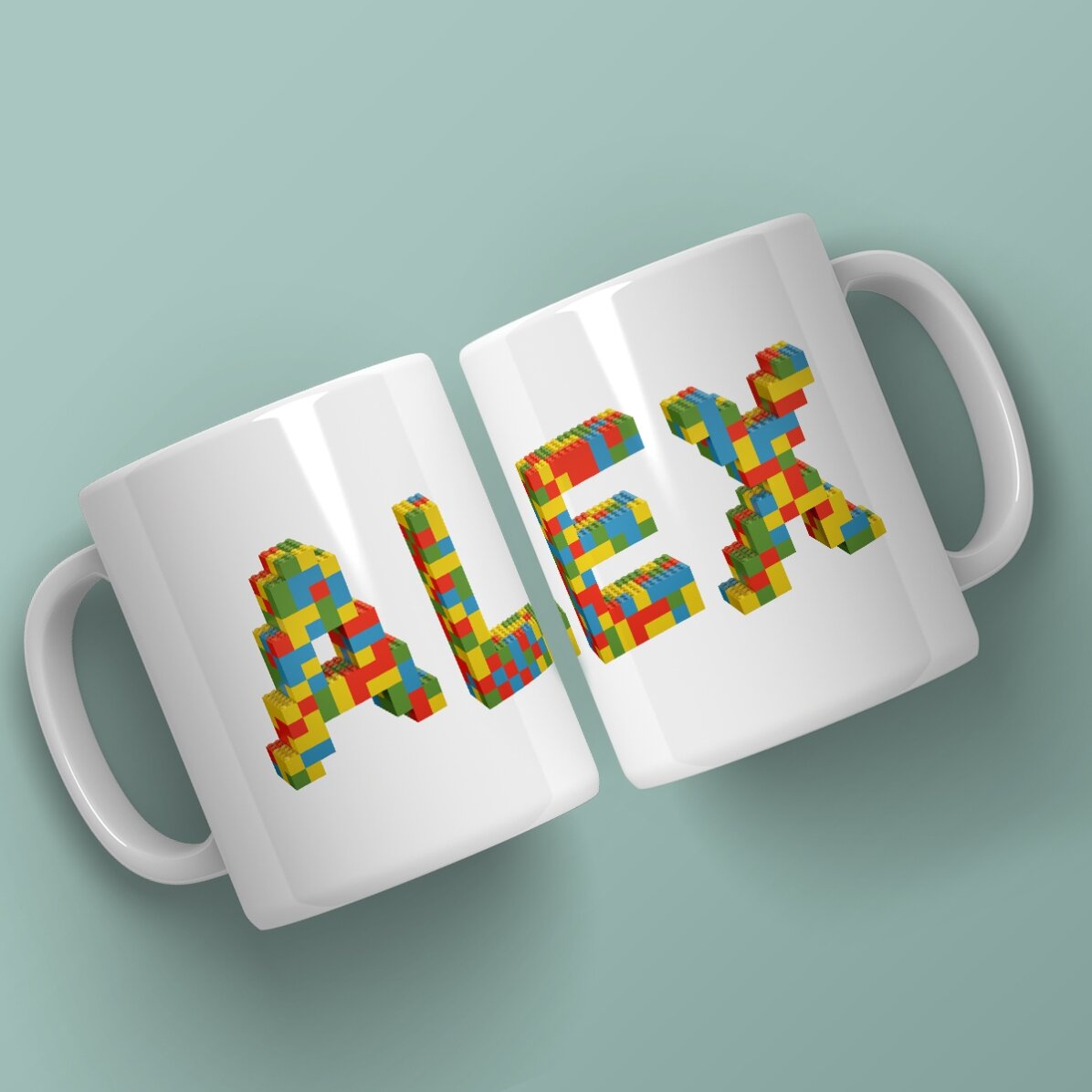 Tasse personnalisée avec un prénom - Lego