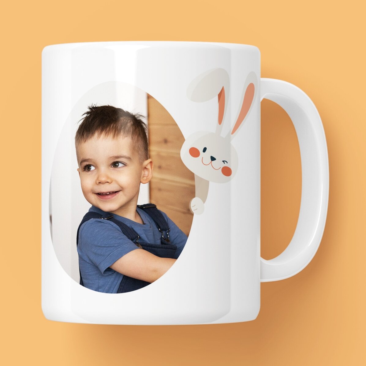 Tasse personnalisée avec nom et photo - Iepurila