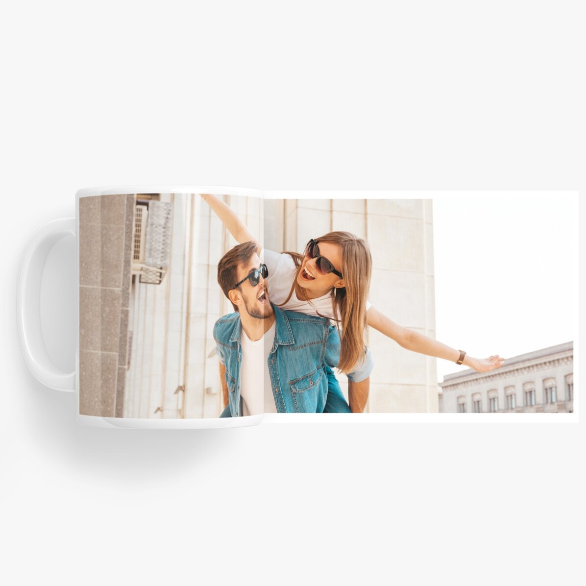 Tasse personnalisée avec une photo en mode paysage
