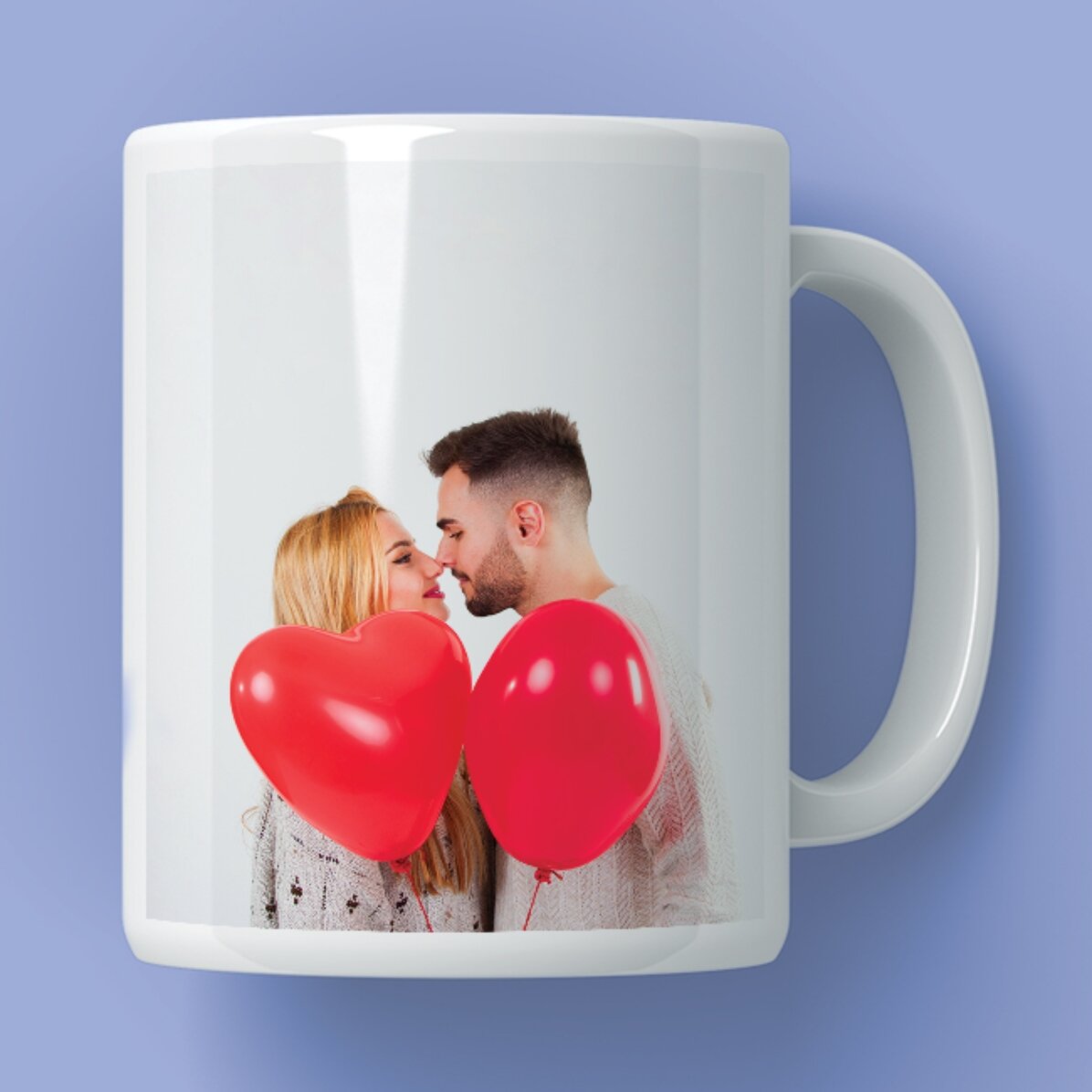 Tasse personnalisée avec une photo et un texte