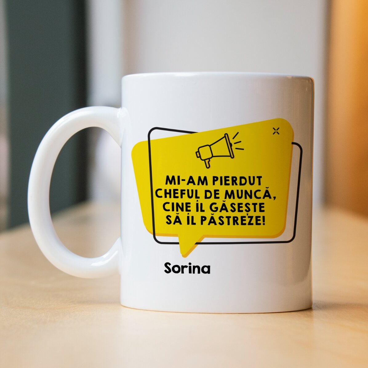 Tasse personnalisée avec un texte - Annonce