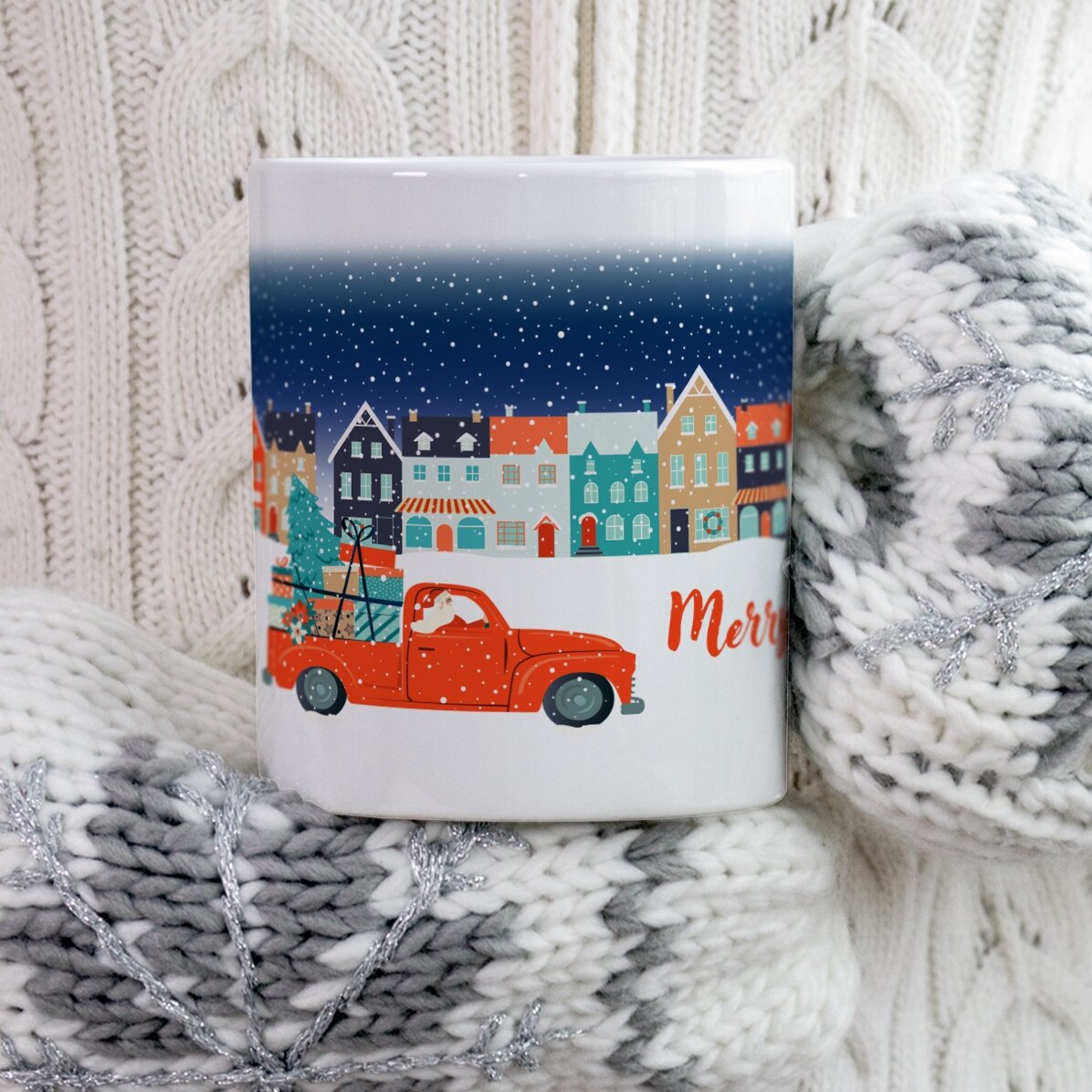 Tasse personnalisée avec inscription - Christmas Night