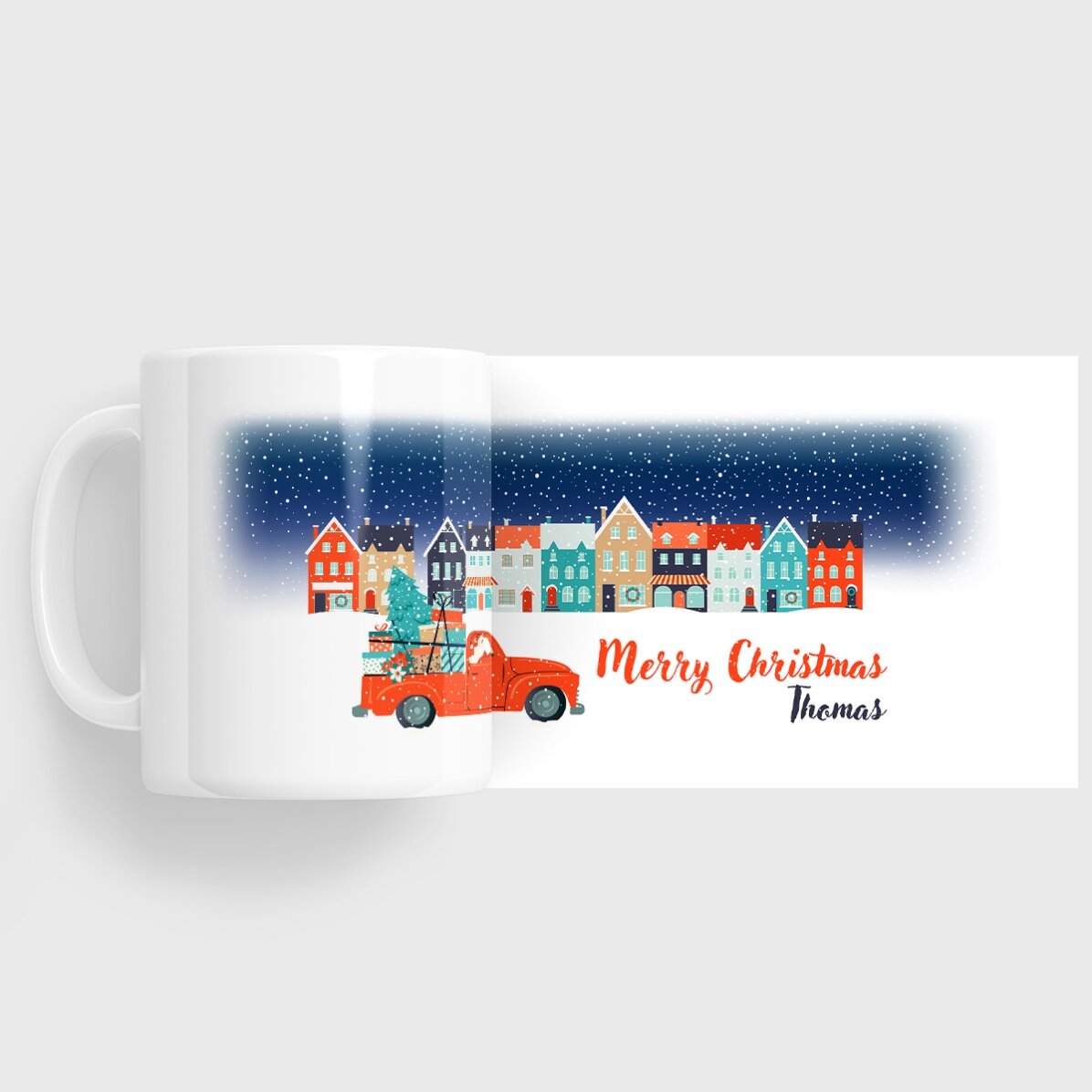 Tasse personnalisée avec inscription - Christmas Night