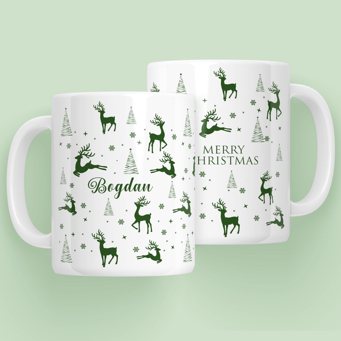 Tasse personnalisée avec inscription - Noël