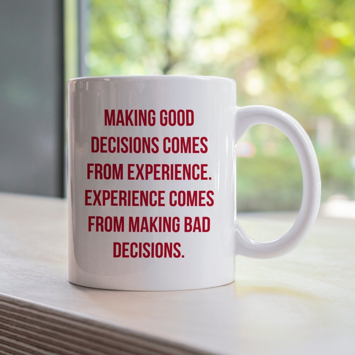 Tasse personnalisée avec texte - Experience