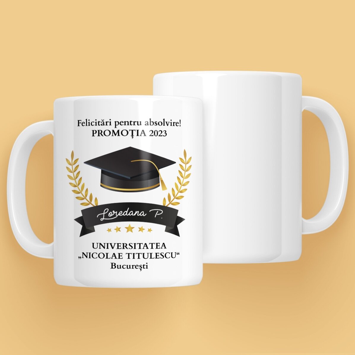 Tasse personnalisée avec inscription - Félicitations pour l