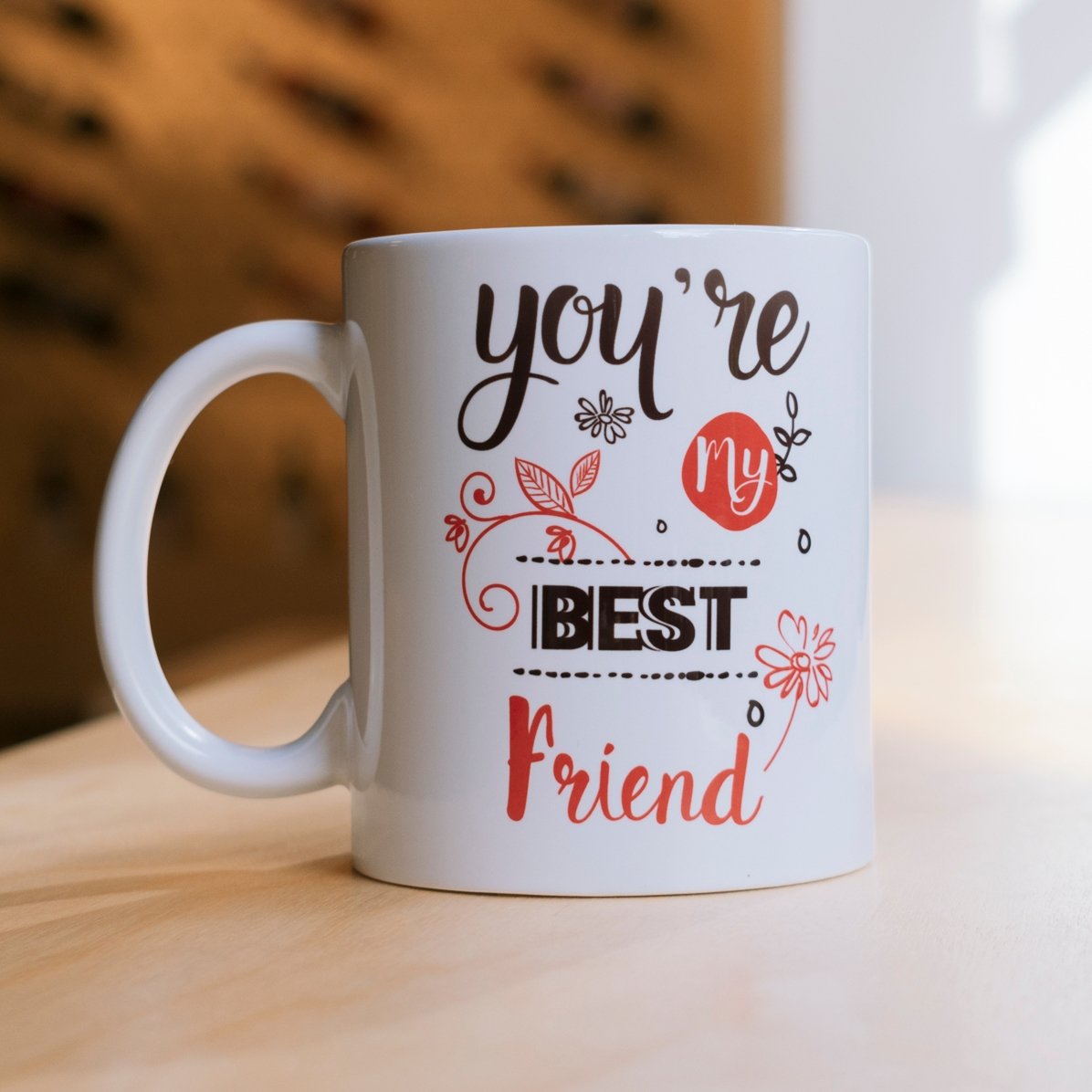 Tasse personnalisée avec inscription - Friends forever