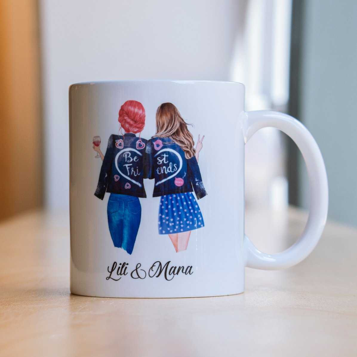 Tasse personnalisée avec inscription - Good friends