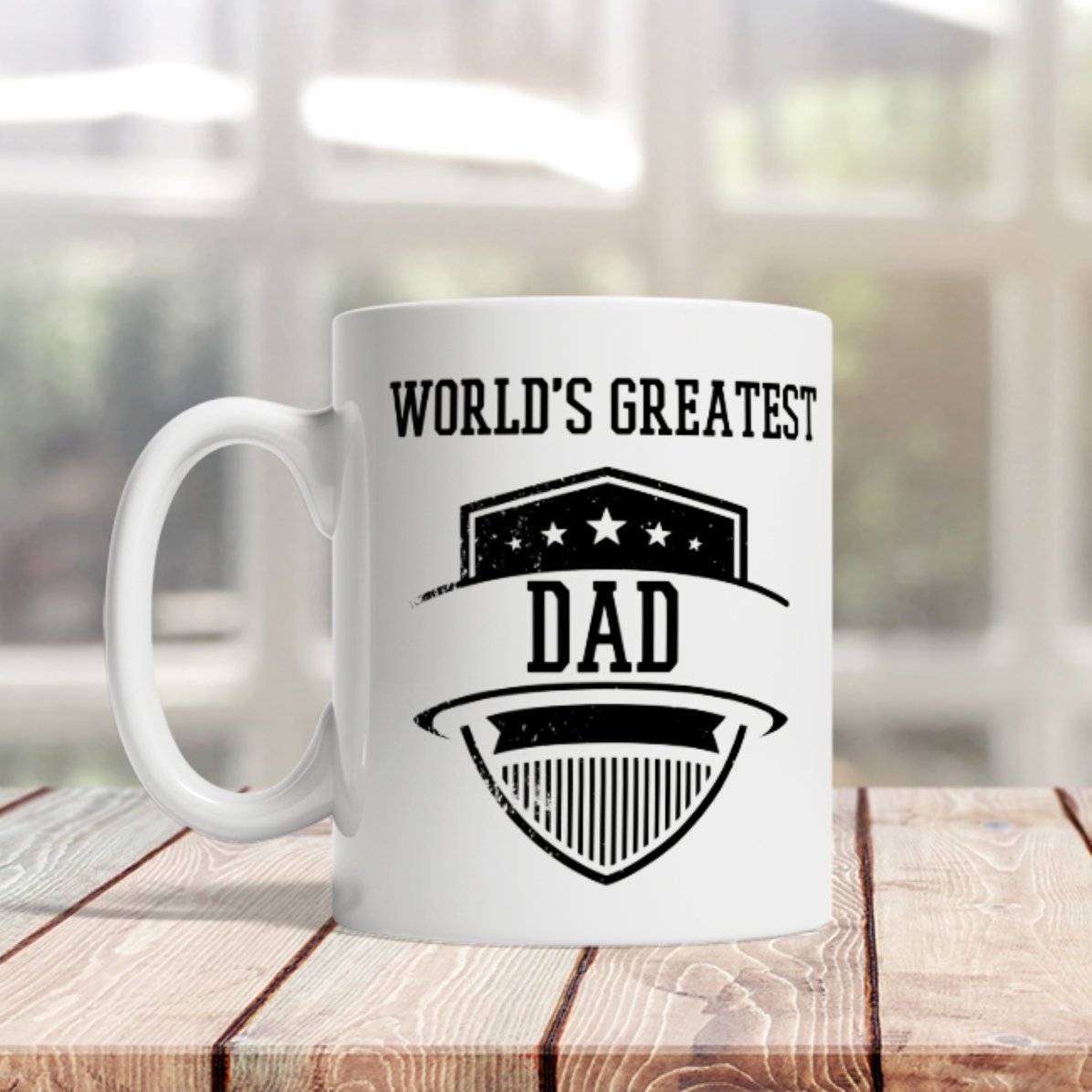 Tasse personnalisée avec inscription - « Greatest Dad »