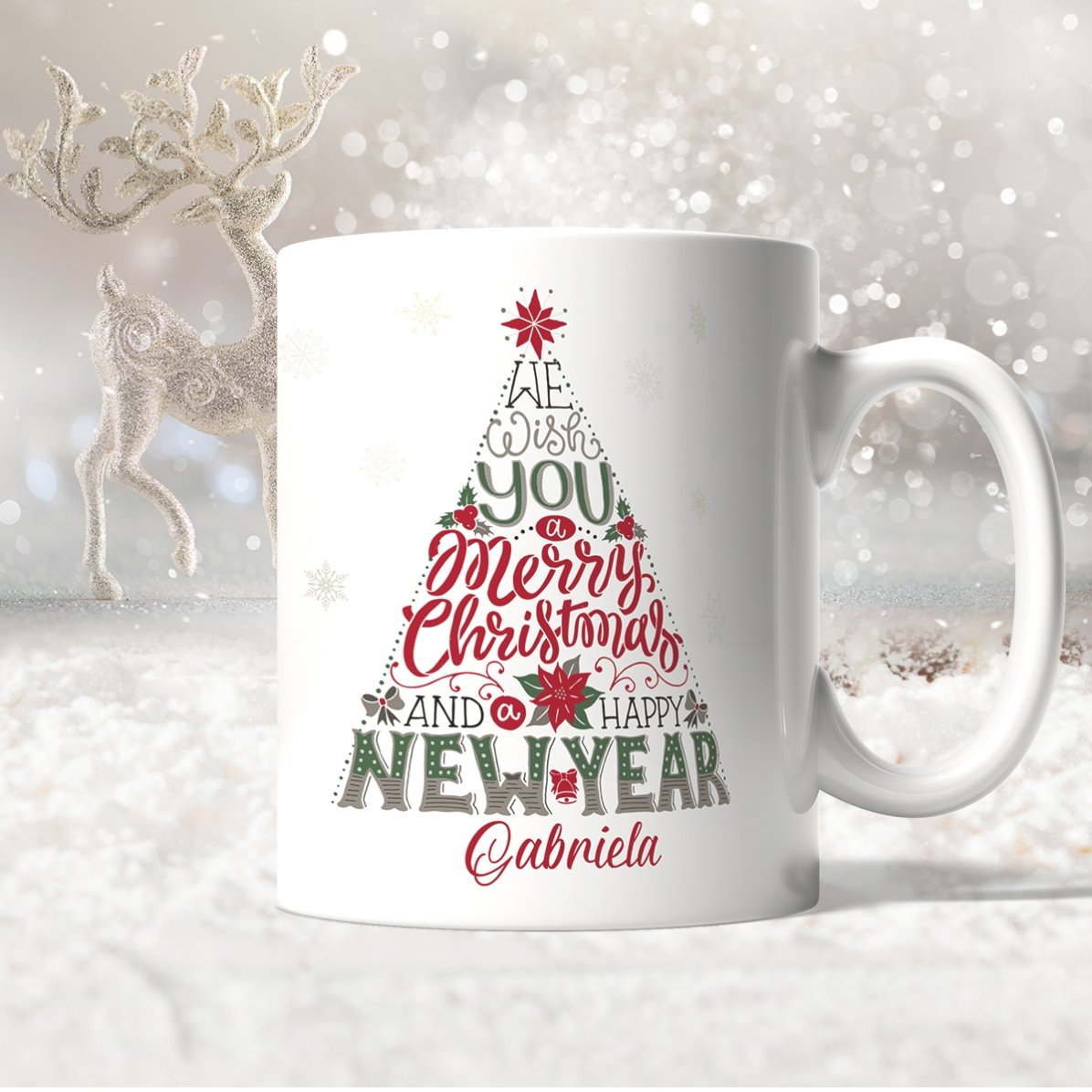 Tasse personnalisée avec inscription - Bonne année