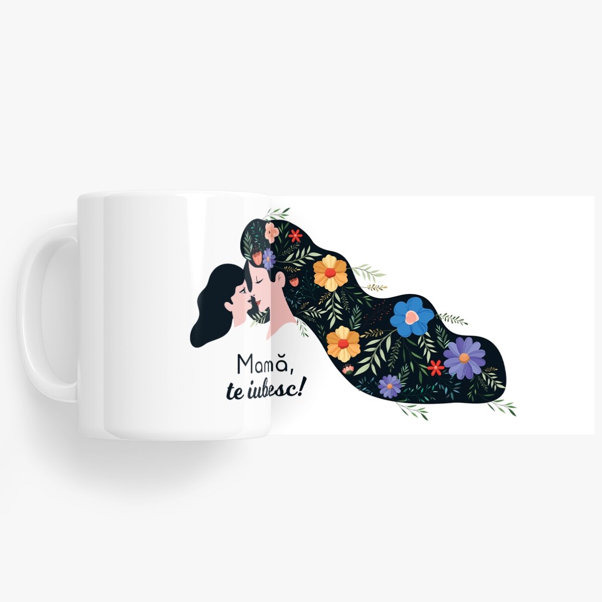 Tasse personnalisée avec le texte « Maman, je t