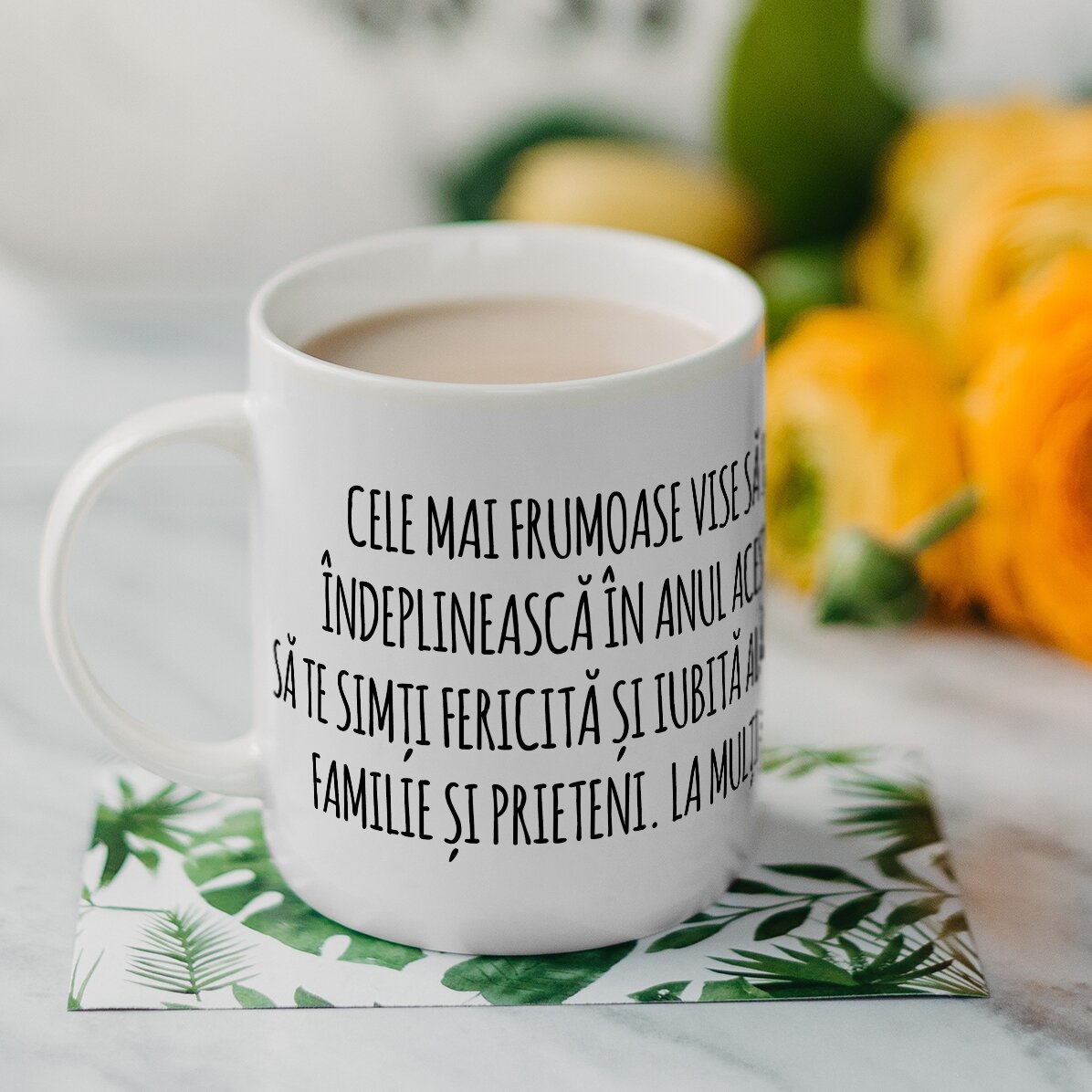 Tasse personnalisée avec un texte - Message pour les amis