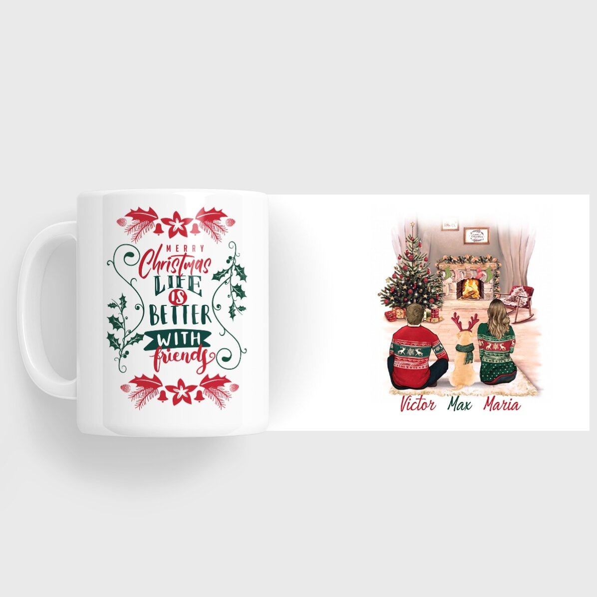 Tasse personnalisée avec texte - Winter