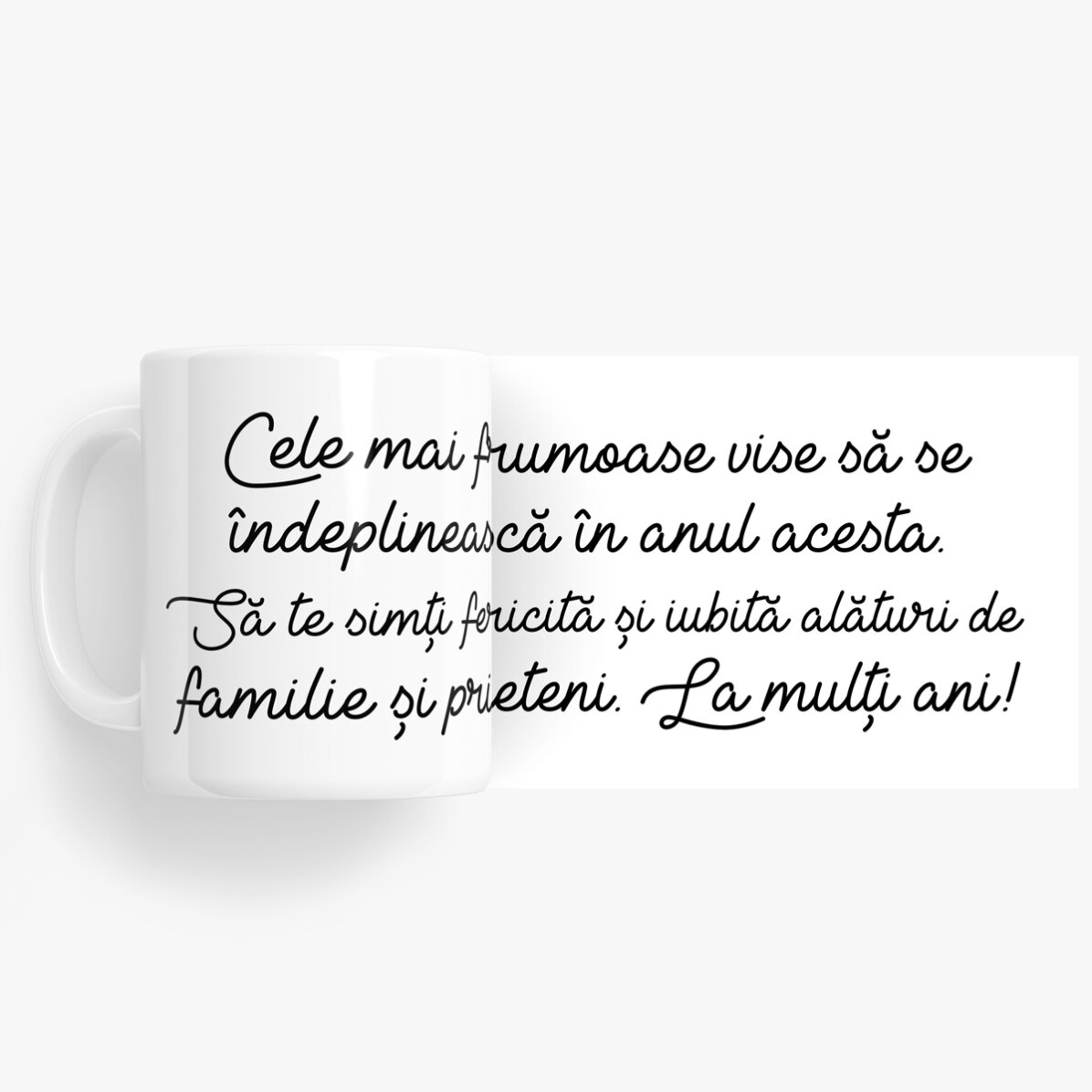 Tasse personnalisée avec un texte