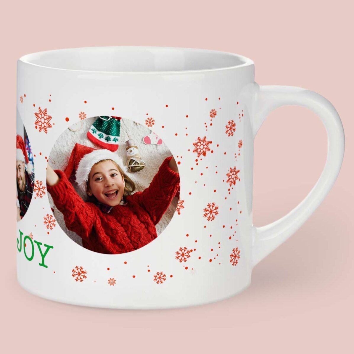 Tasse personnalisée pour enfants avec 3 photos - Christmas joy