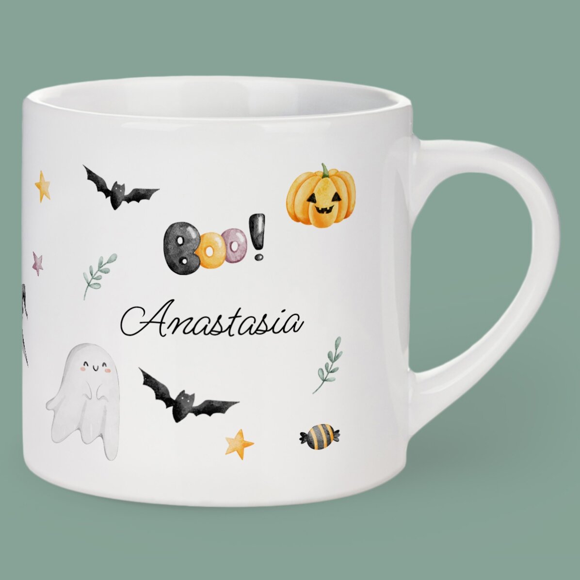 Tasse personnalisée pour enfants avec message - Halloween