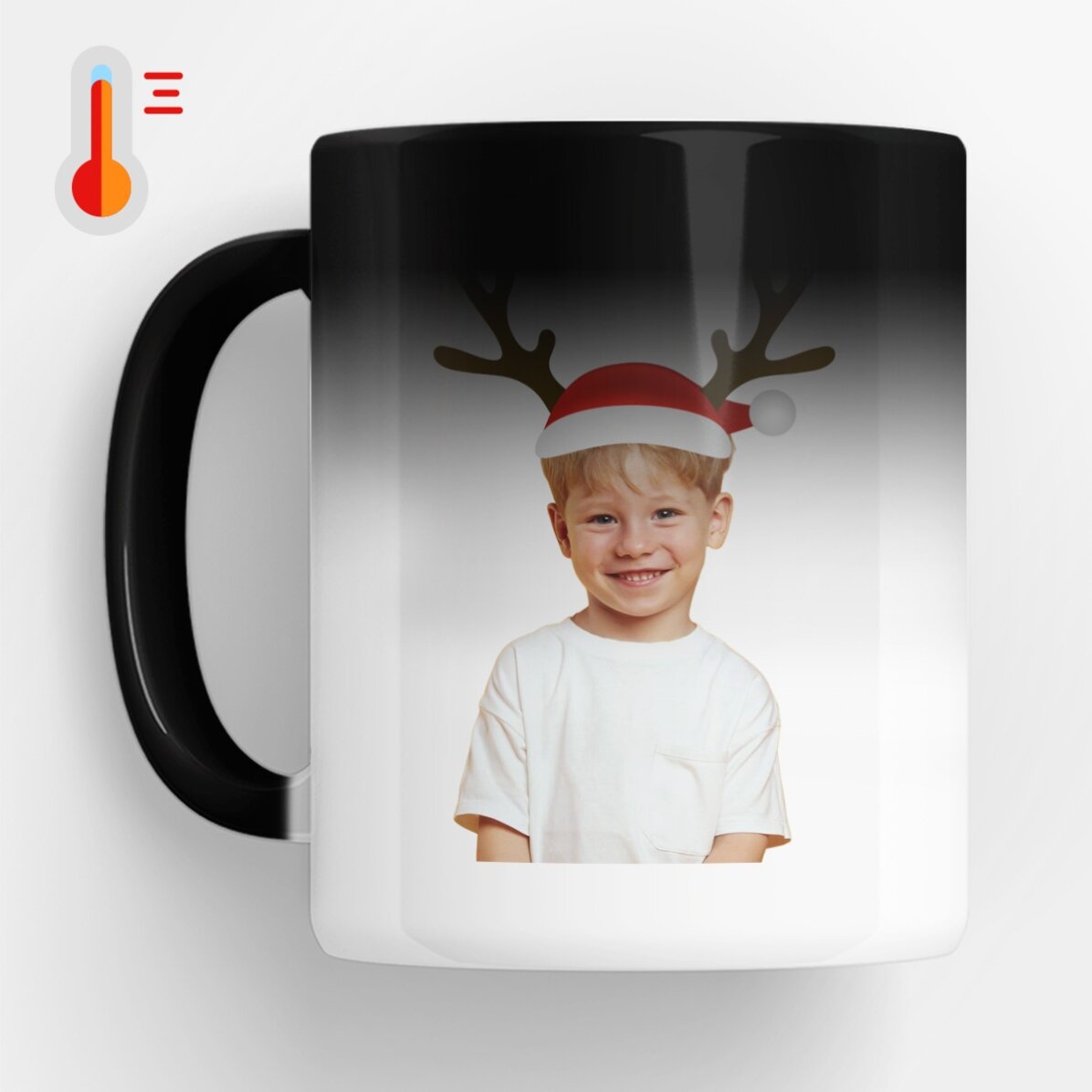 Tasse thermosensible personnalisée avec photo et message - Ren