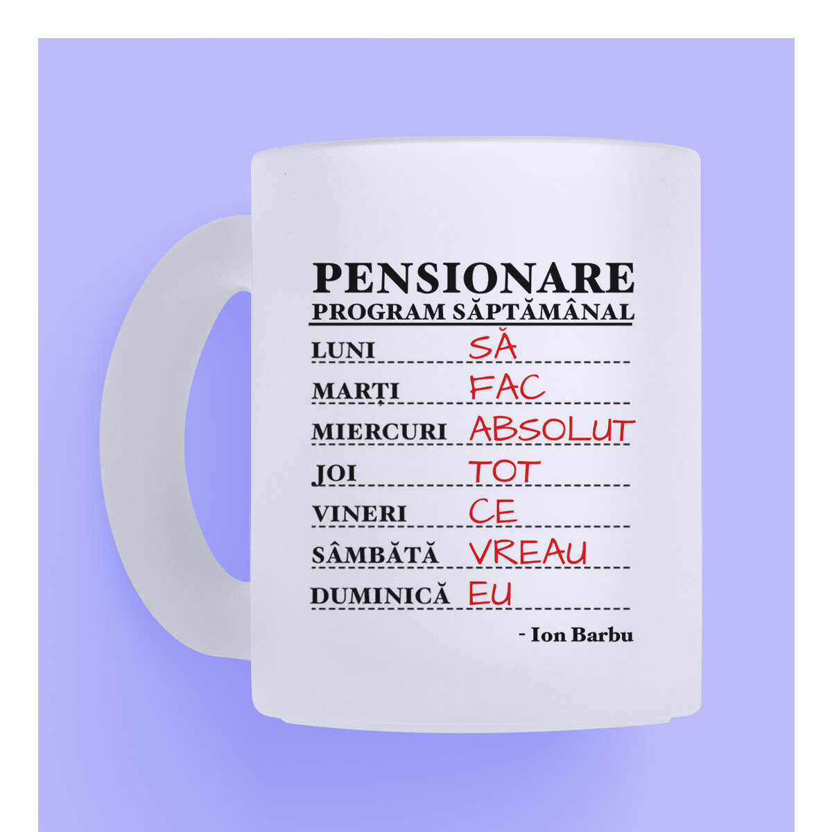 Tasses en verre personnalisées
