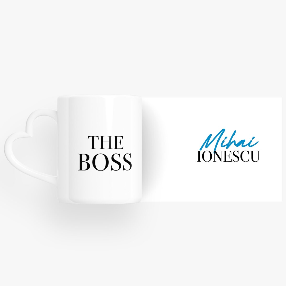 Tasses pour couple personnalisées avec un texte - The Boss & The Real Boss