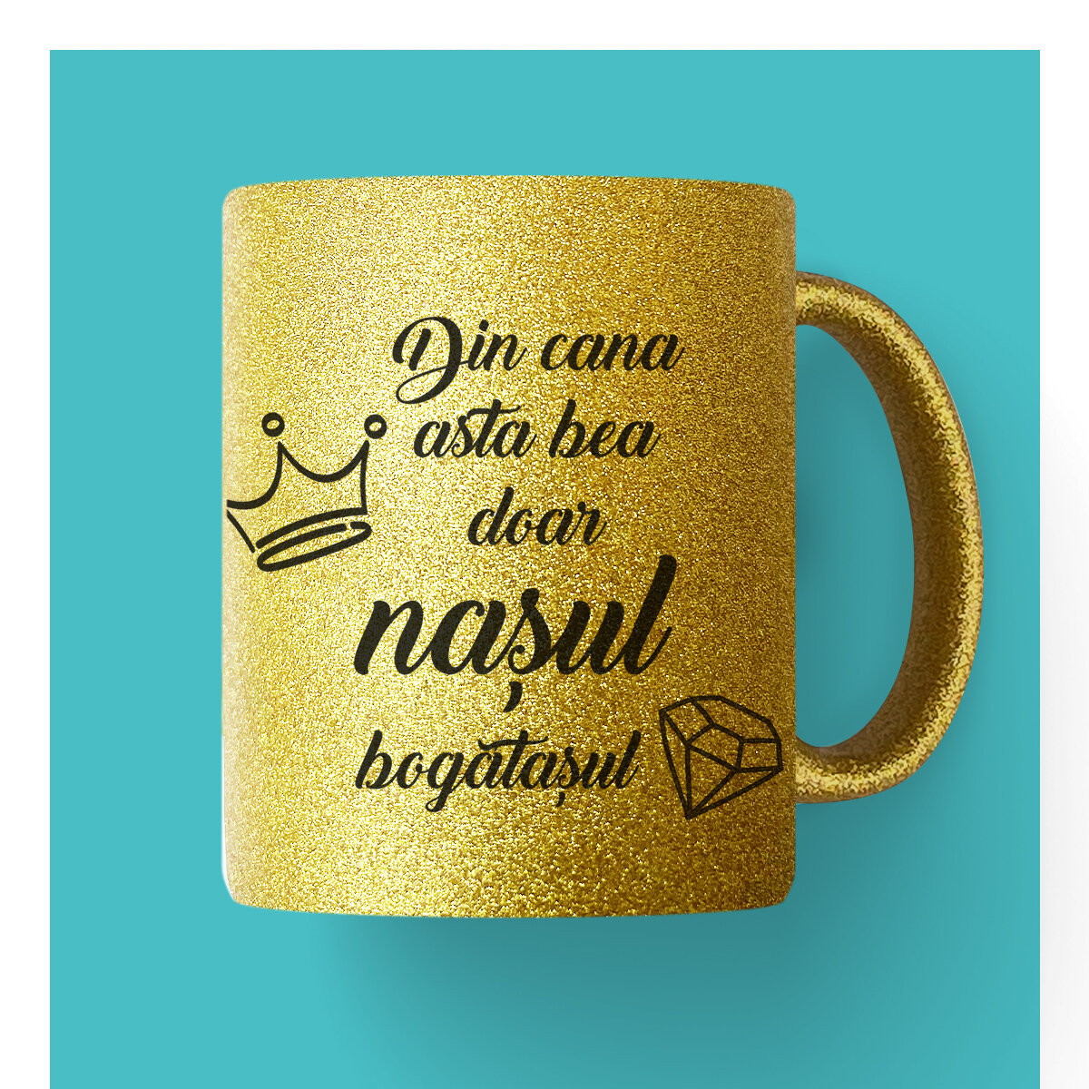 Tasses personnalisées avec des paillettes