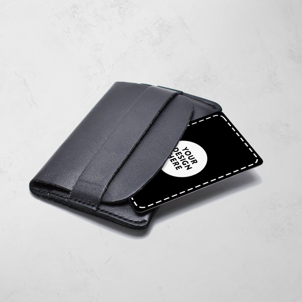 Carte en aluminium personnalisée recto-verso avec votre photo en portrait