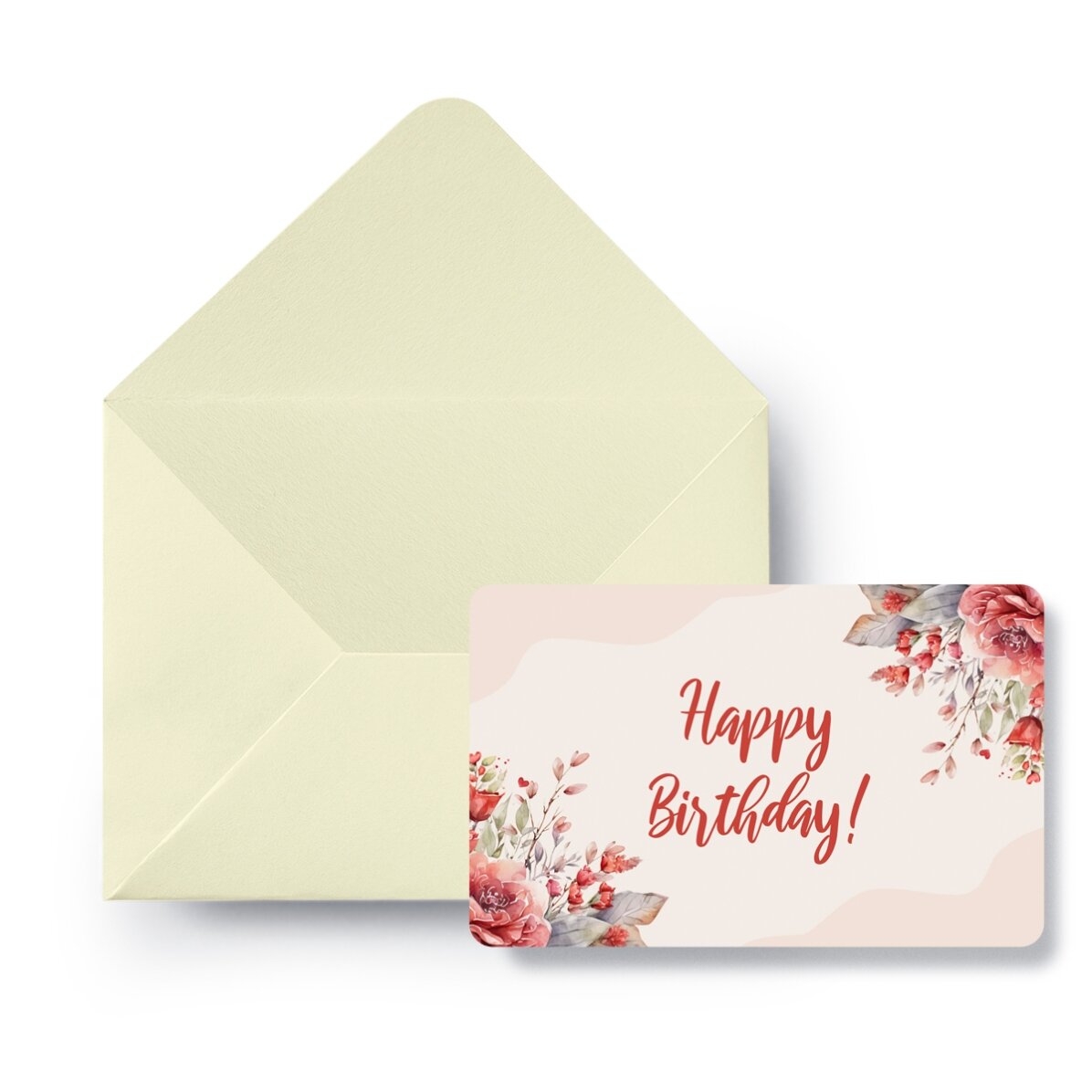 Carte en aluminium personnalisée recto-verso avec message - Joyeux anniversaire !