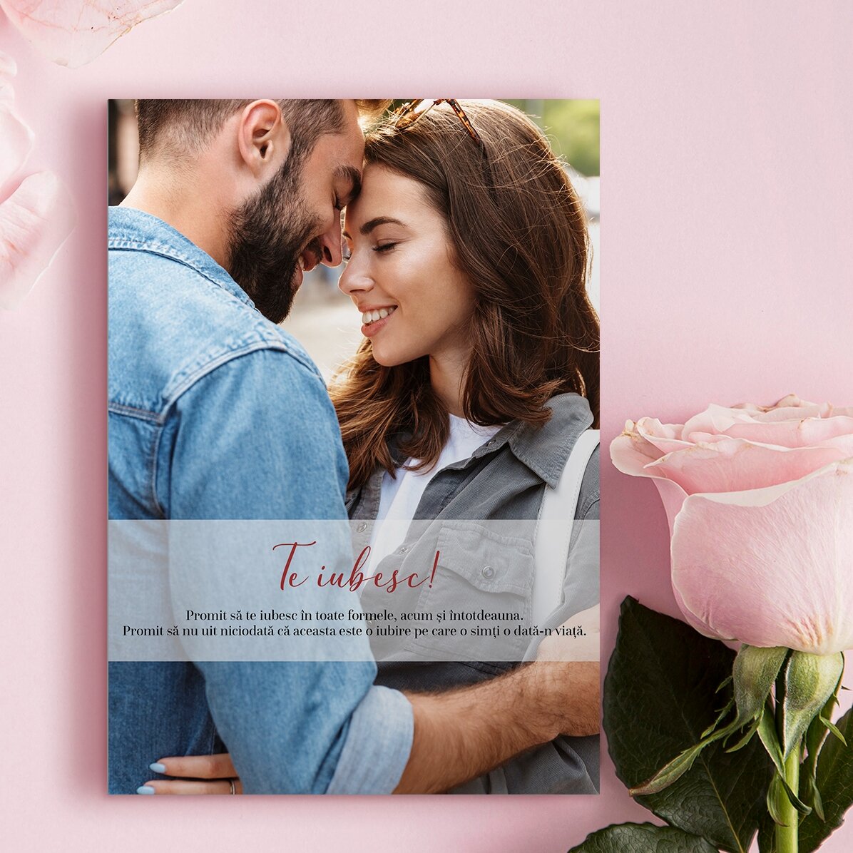 Carte personnalisée pour les couples - Je t