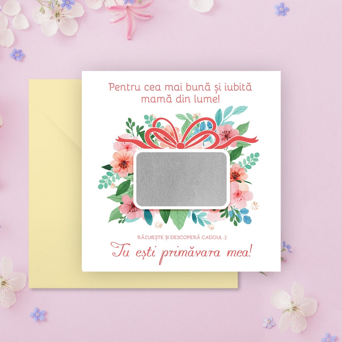 Personalised scratch card with message - Gift