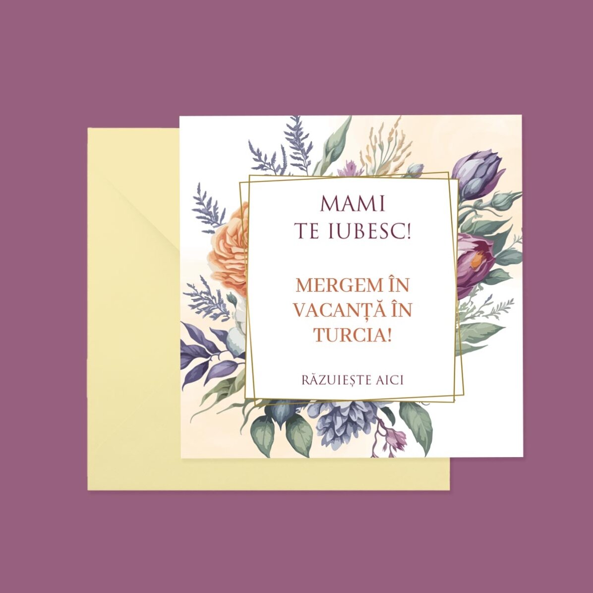 Carte à gratter personnalisée avec texte - Cadeau
