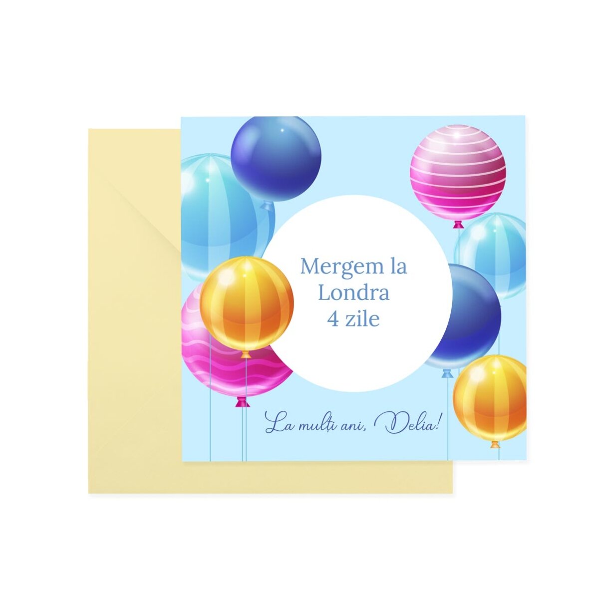 Carte à gratter personnalisée avec texte - Anniversaire