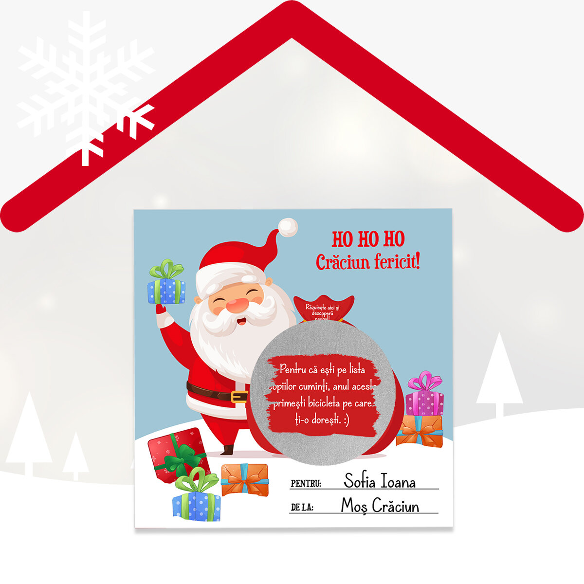 Cartes de Noël à gratter