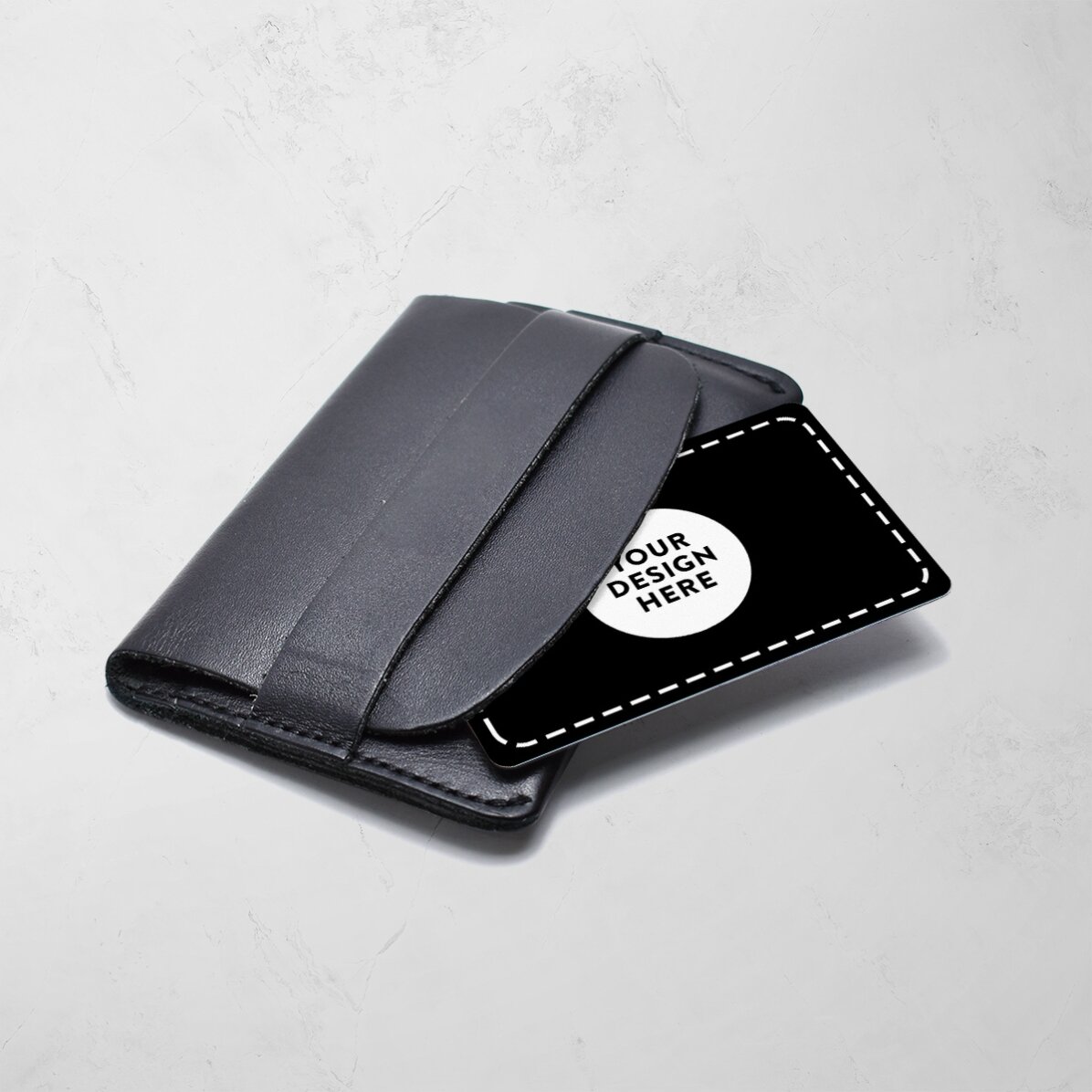 Carte de visite en aluminium personnalisée recto-verso avec code QR et votre visuel - Coordonnées