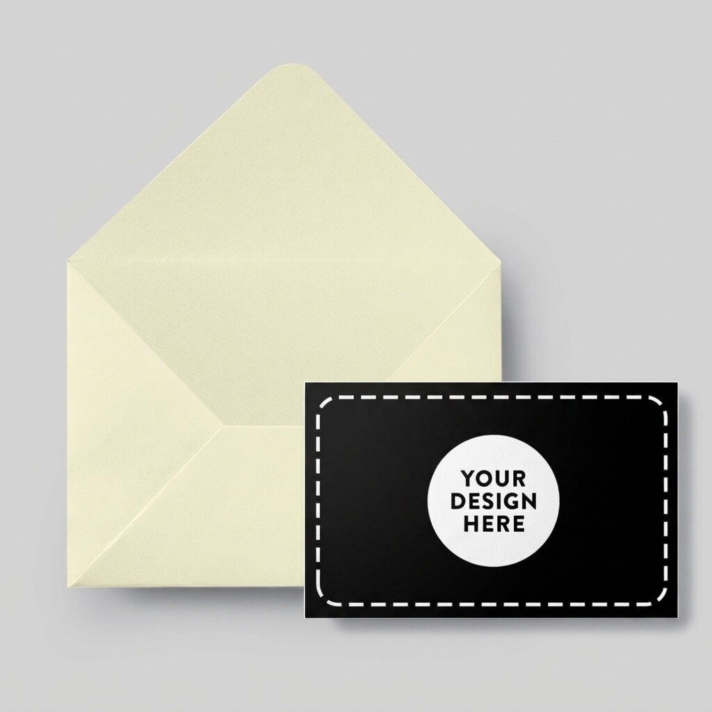 Cartes de visite en papier personnalisées recto-verso avec code QR et votre graphisme