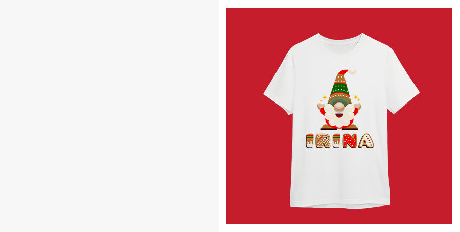 T-shirts personnalisés pour Noël