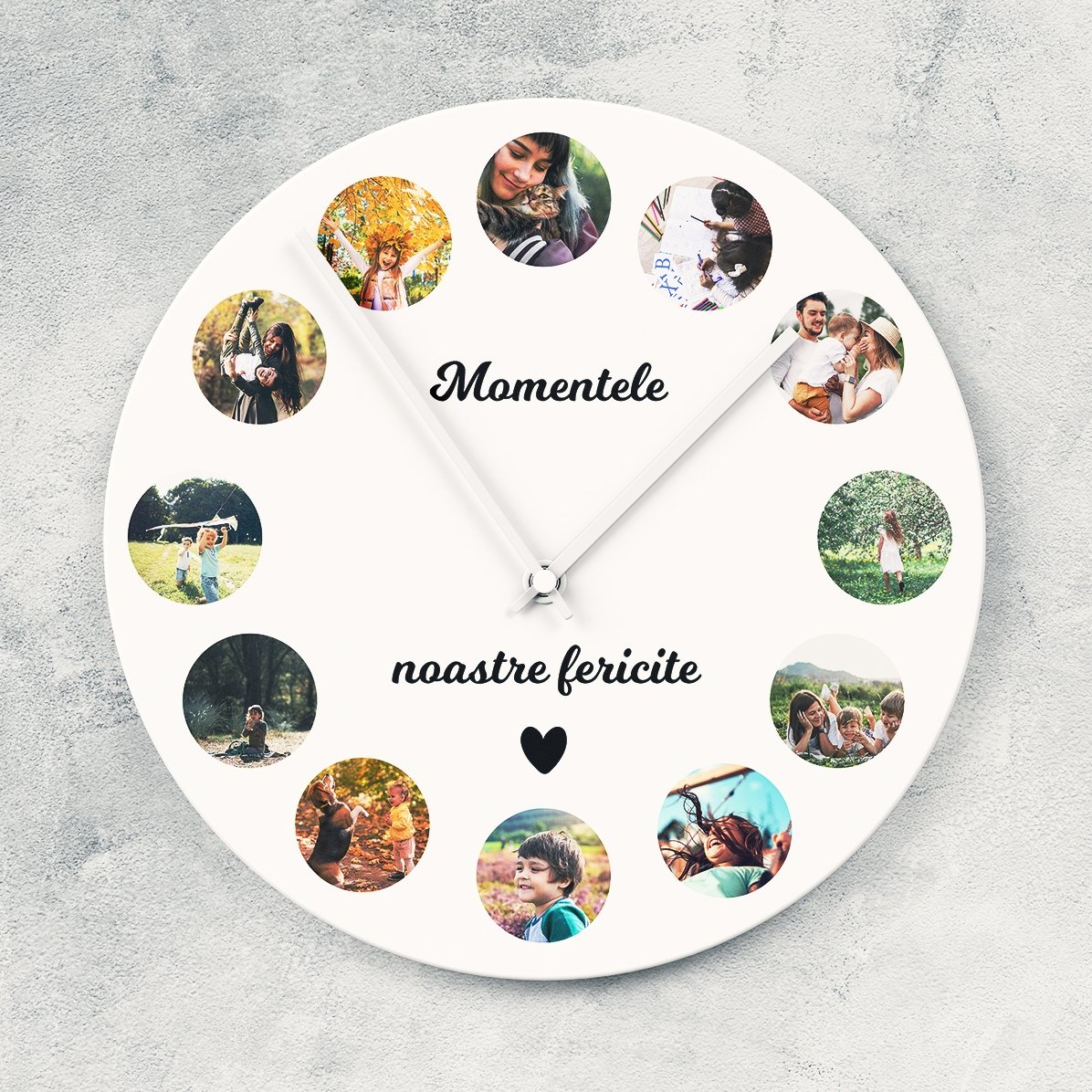 Montre personnalisée avec 12 photos - Nos moments