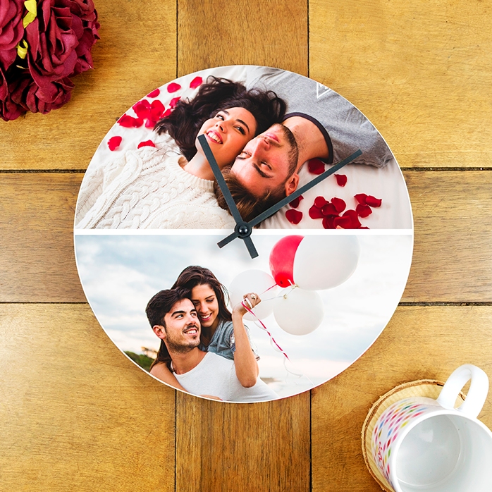 Montre personnalisée avec 2 photos
