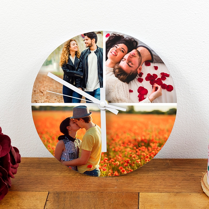 Montre personnalisée avec 3 photos