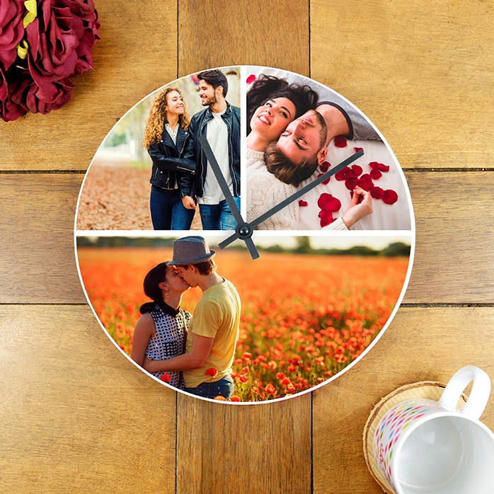 Montre personnalisée avec 3 photos