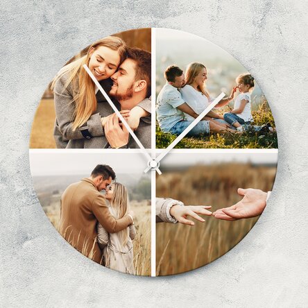 Montre personnalisée avec 4 photos