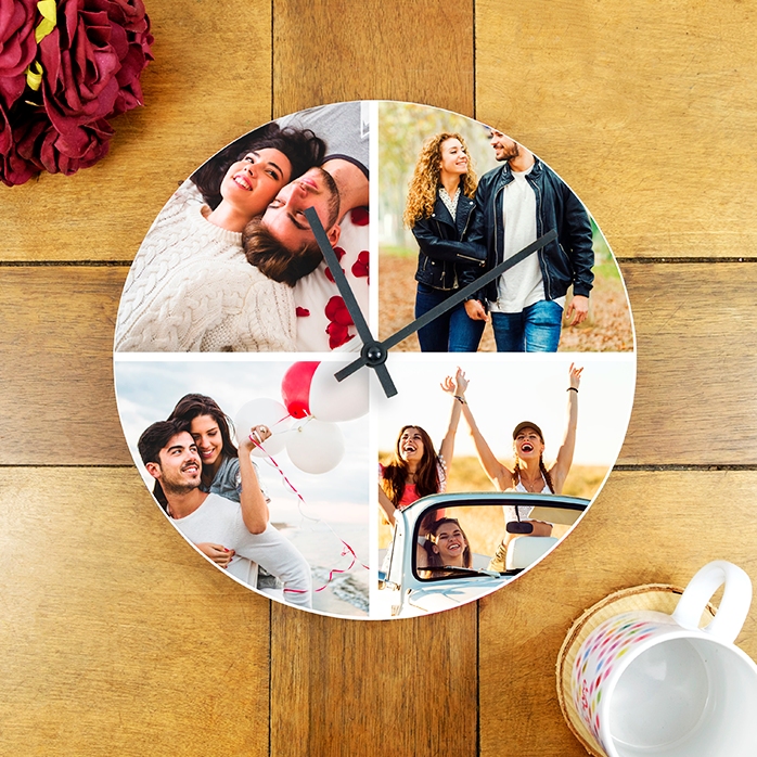Montre personnalisée avec 4 photos