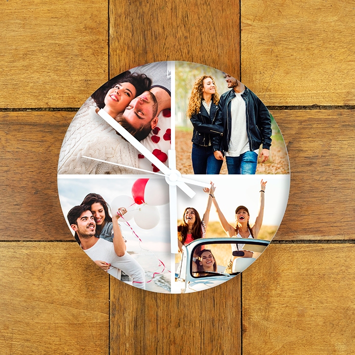 Montre personnalisée avec 4 photos