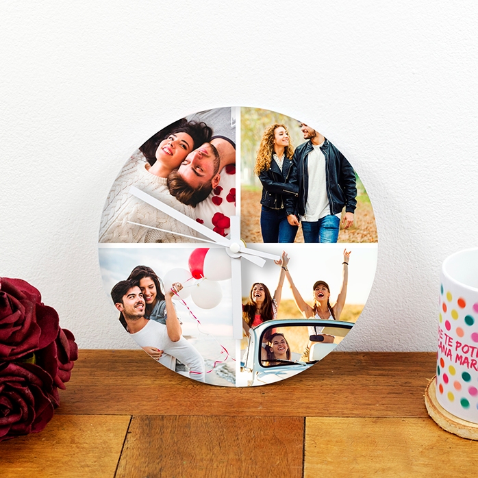 Montre personnalisée avec 4 photos