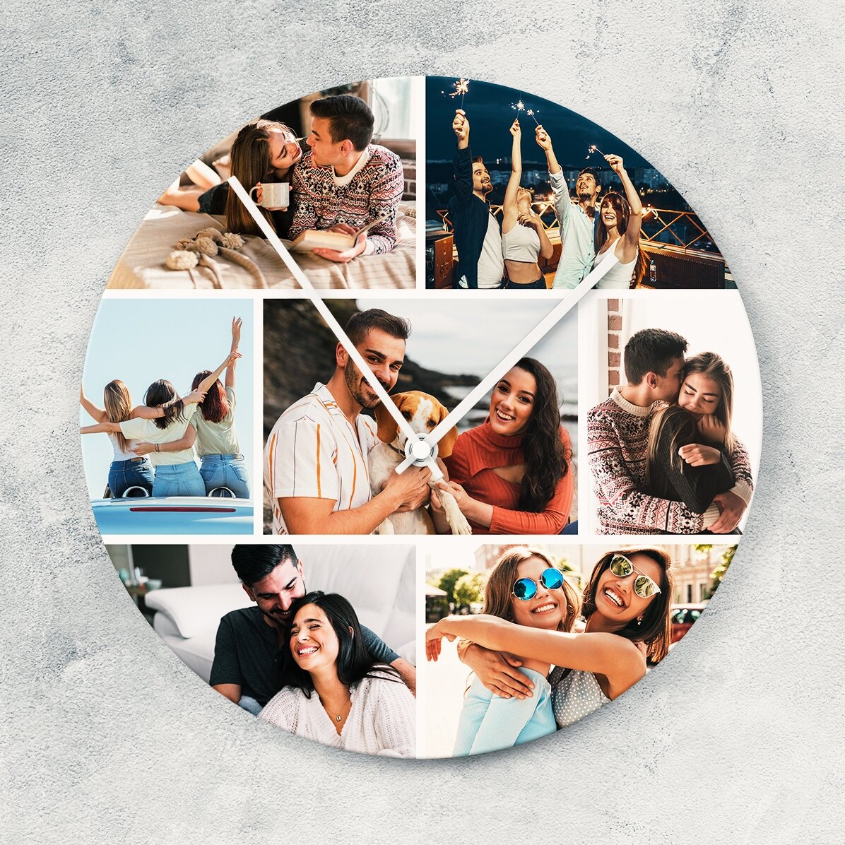 Montre personnalisée avec 7 photos
